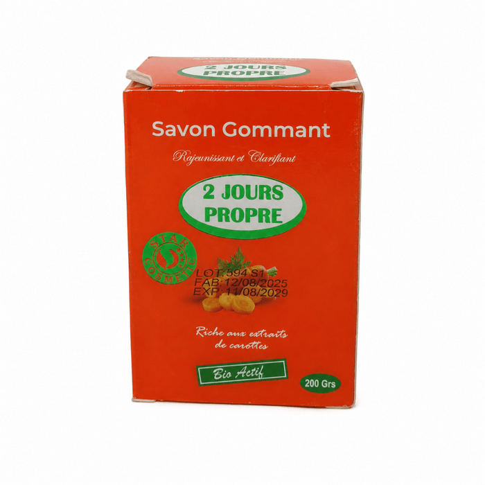 2 Jours Propre | Exfoliating Carrot Soap for Radiant Skin - Yado African & Caribbean Market