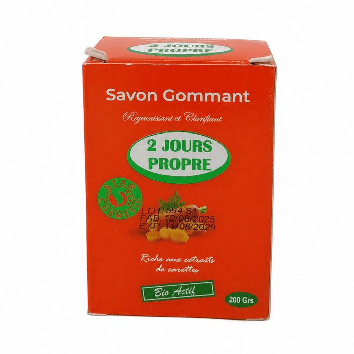 2 Jours Propre | Exfoliating Carrot Soap for Radiant Skin - Yado African & Caribbean Market