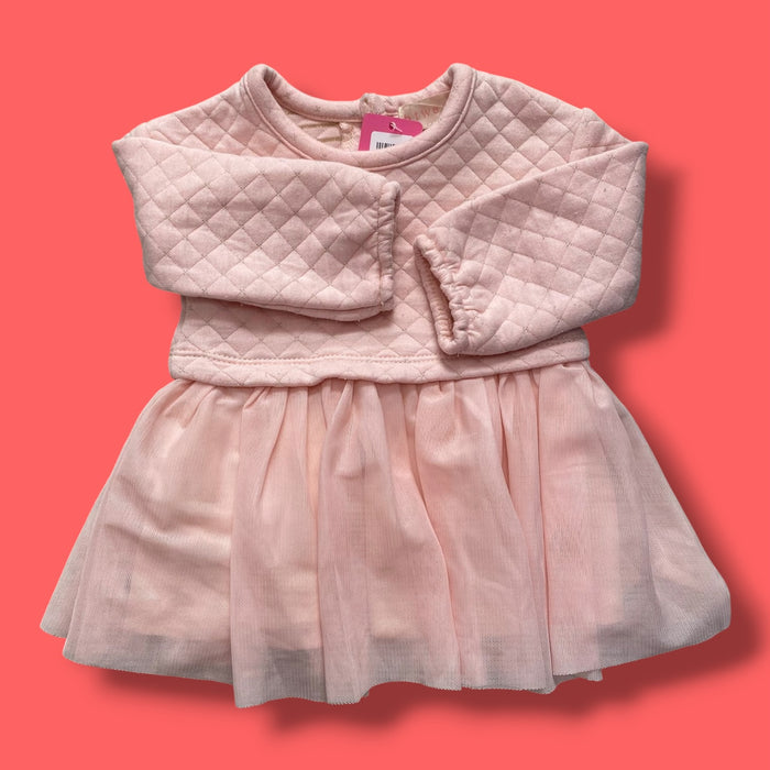 3-6m btween dress, pink