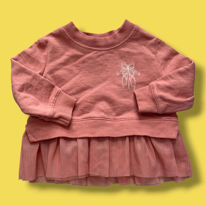 3-6m carters dress, pink