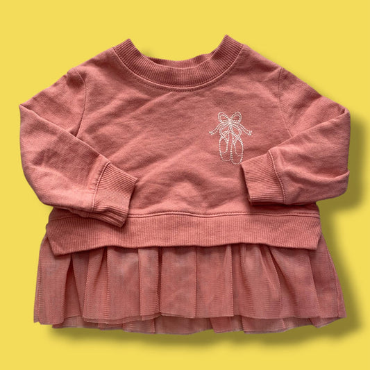 3-6m carters dress, pink