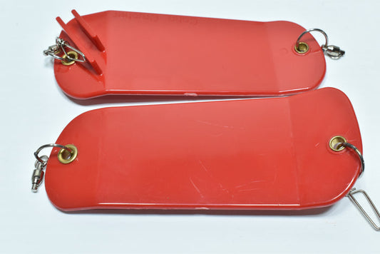 5.5" Double Finned Flasher Blank - Red