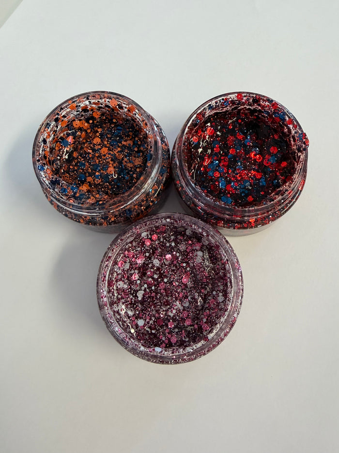Game Day Hair & Body Glitter Gel - (Multiple Colors Available)