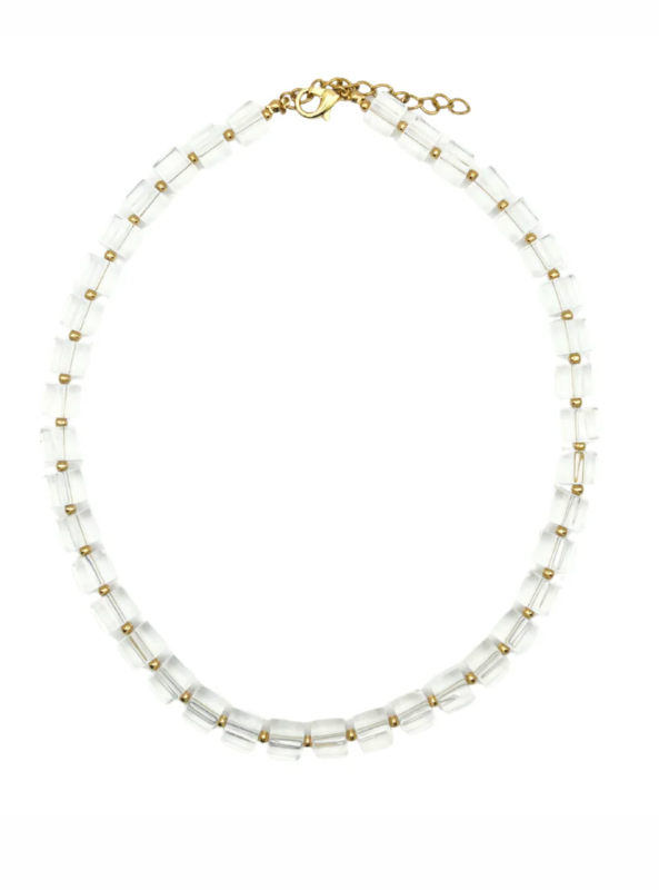 Acrylic Cube Statement Necklace