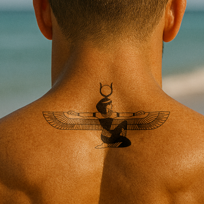 Ägyptische Göttin Maat Tattoo