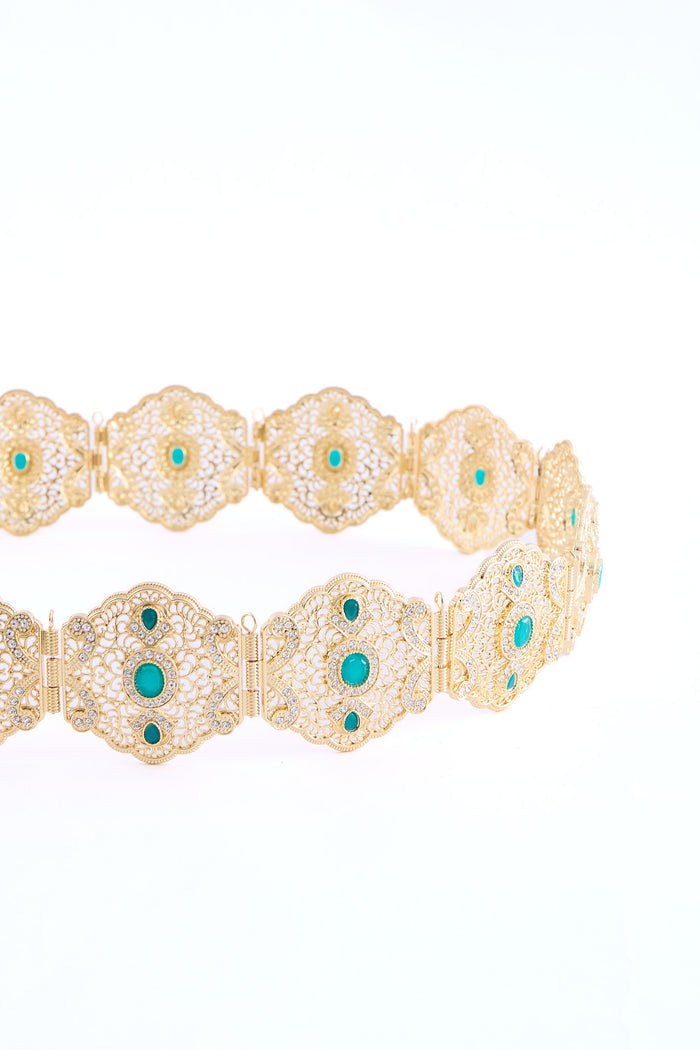 Ahri Gold/Teal Belt