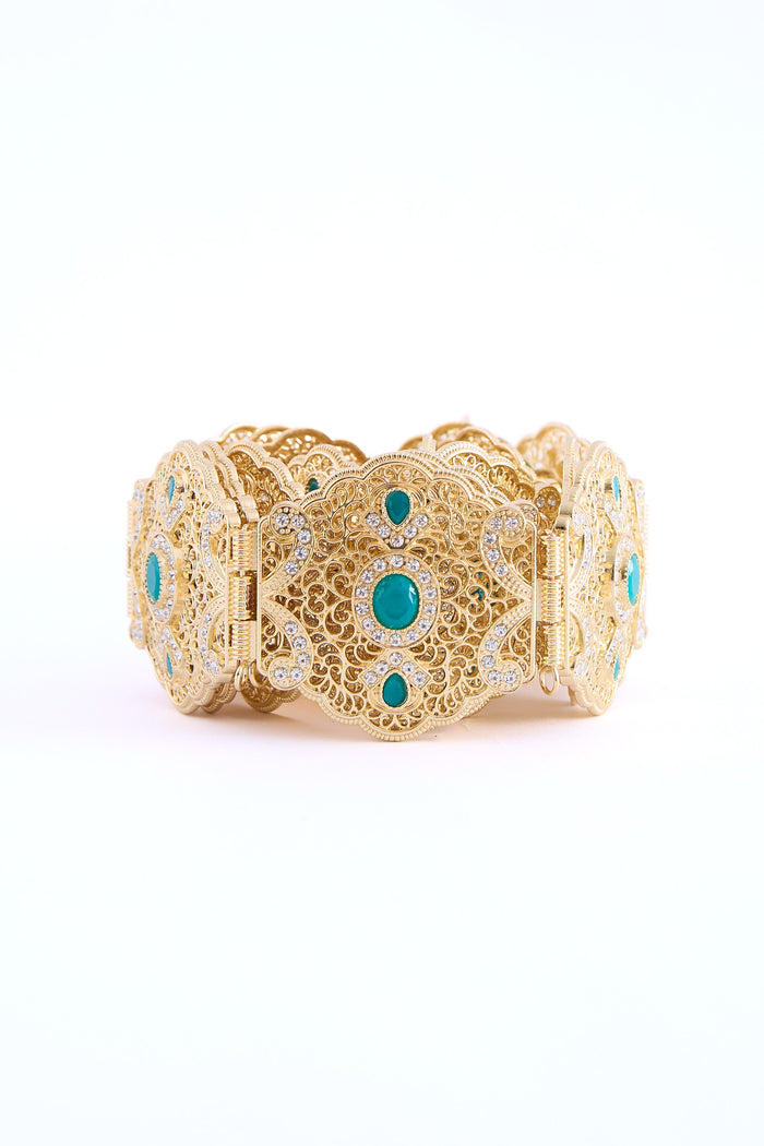 Ahri Gold/Teal Belt