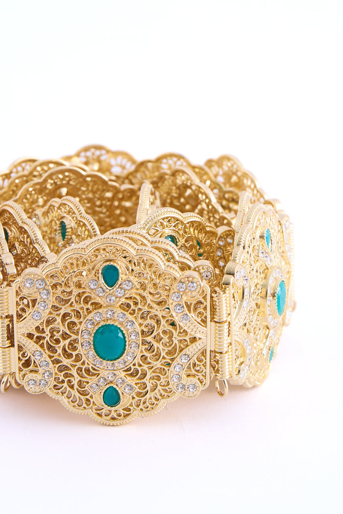 Ahri Gold/Teal Belt
