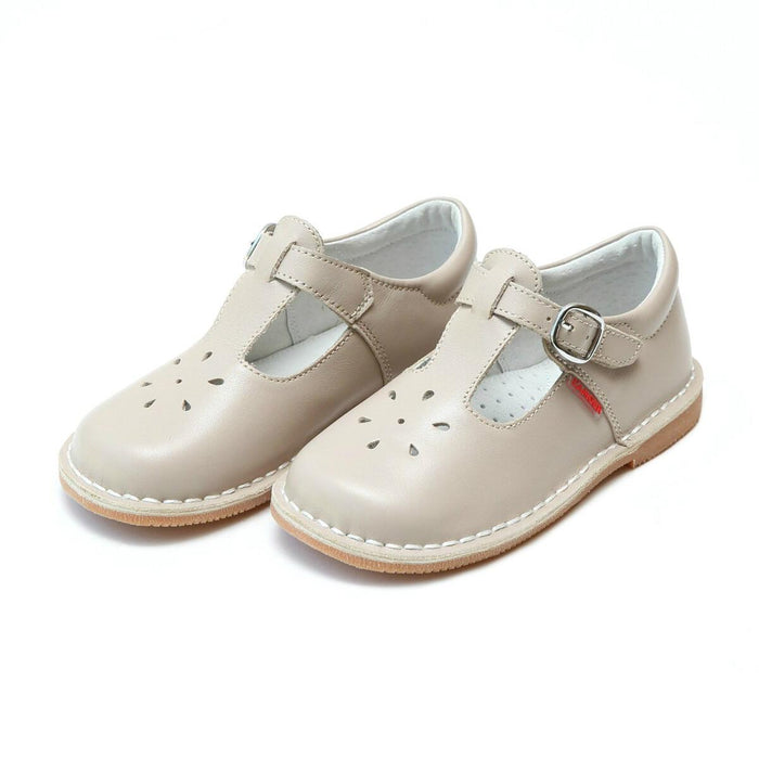 Almond Joy Classic Leather T-Strap Mary Jane