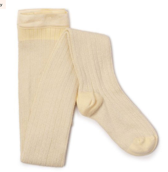 Amelie - Glitter Ribbed Tights - Baby