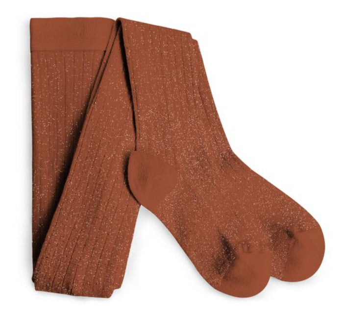 Amelie - Glitter Ribbed Tights - Baby