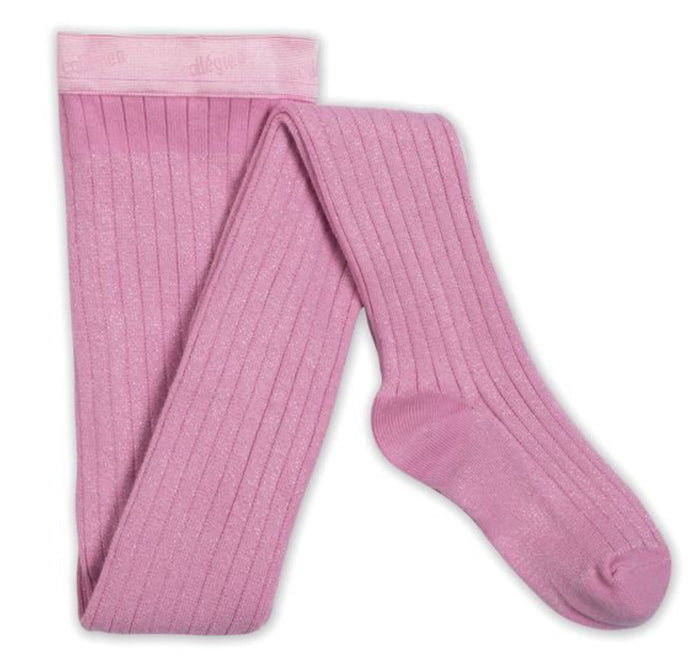Amelie - Glitter Ribbed Tights - Baby