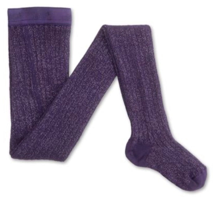 Amelie - Glitter Ribbed Tights