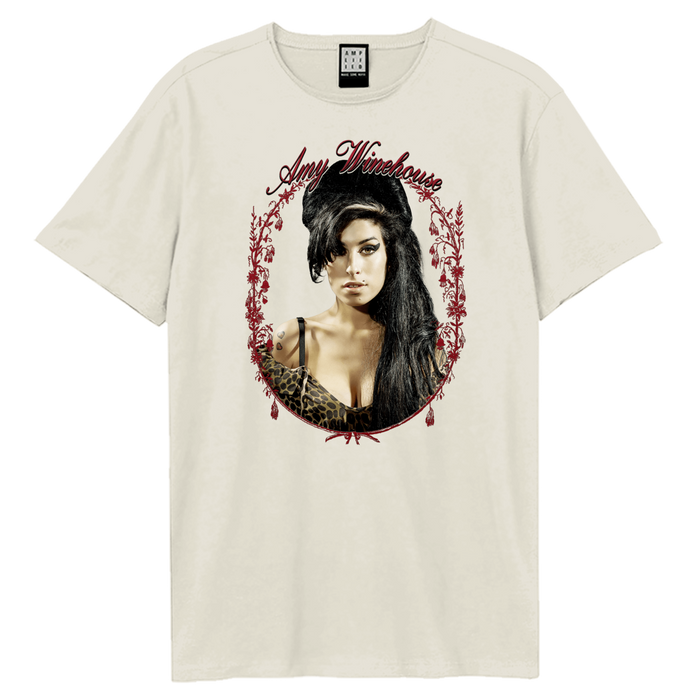 Amy Winehouse Unisex T-shirt - Floral Frame Amplified