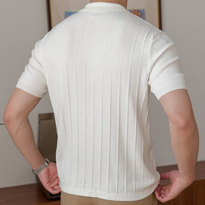 ANK Striped T-Shirt - AntoniosClothing - Black
