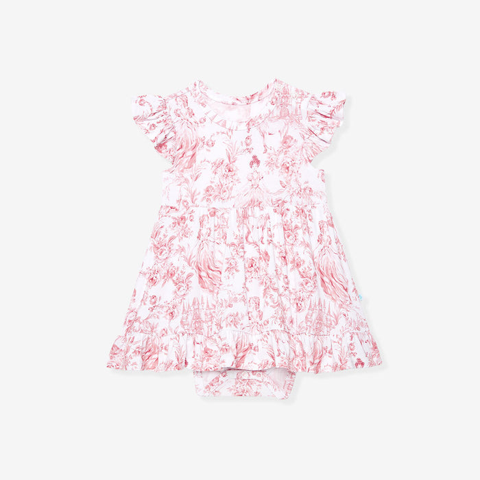 Antoinette Ruffled Twirl Bodysuit Dress