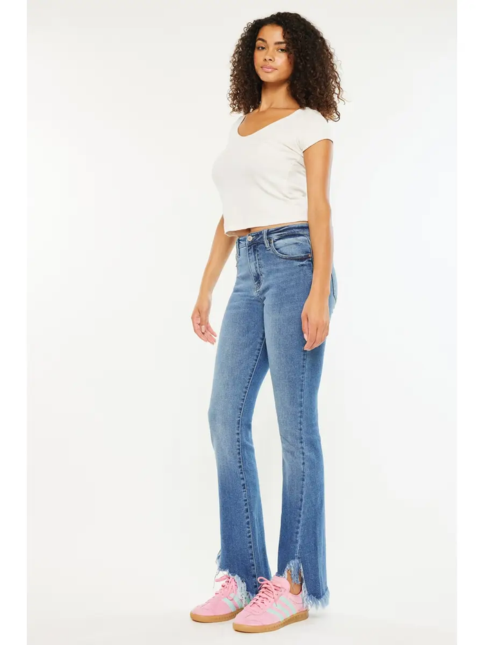 Antonia Kancan Medium Wash High Rise Bootcut Jeans