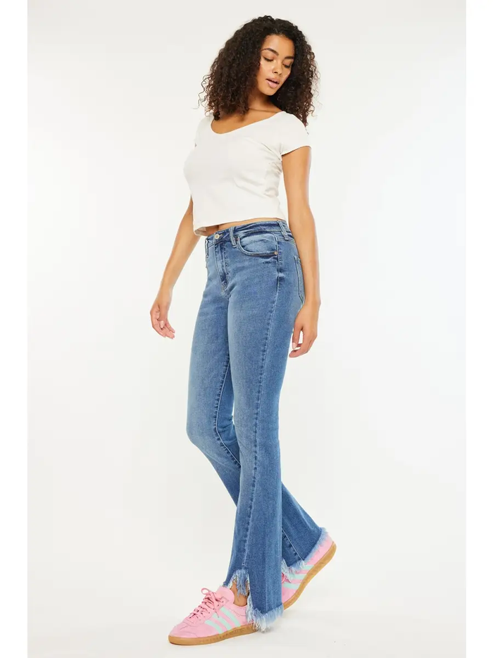 Antonia Kancan Medium Wash High Rise Bootcut Jeans