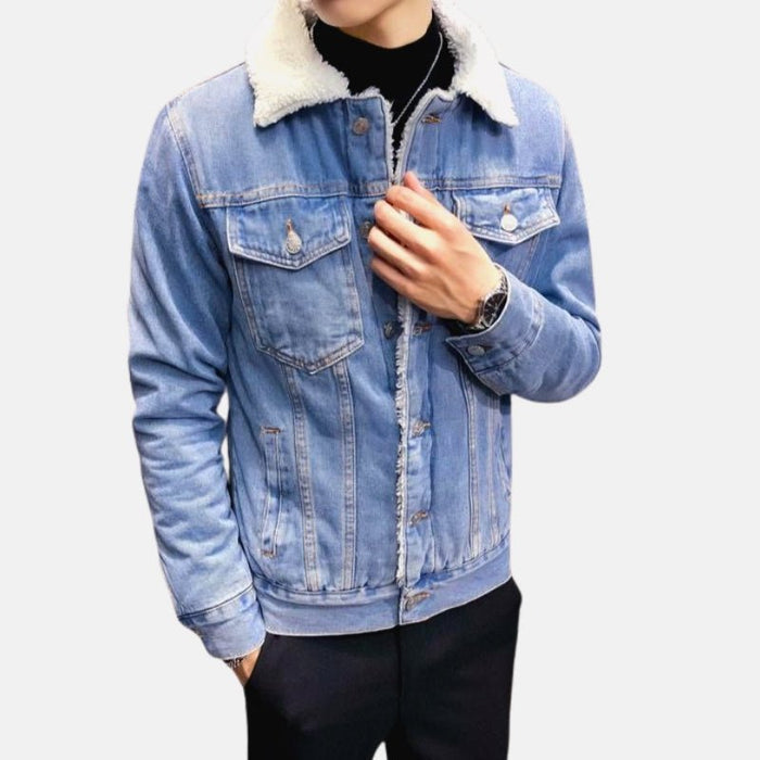 Antonios Ben Denim Jacket - AntoniosClothing - Light blue