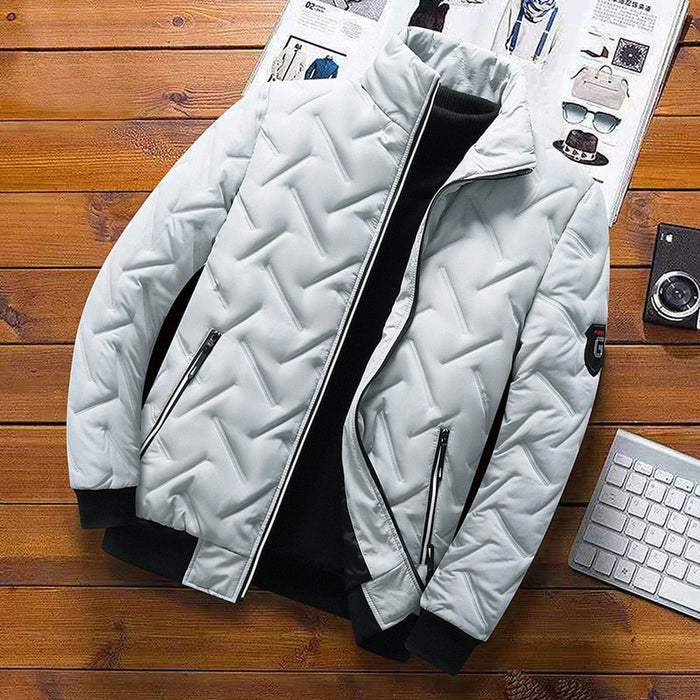 Antonios Bomber Winter Jacket - AntoniosClothing - grey