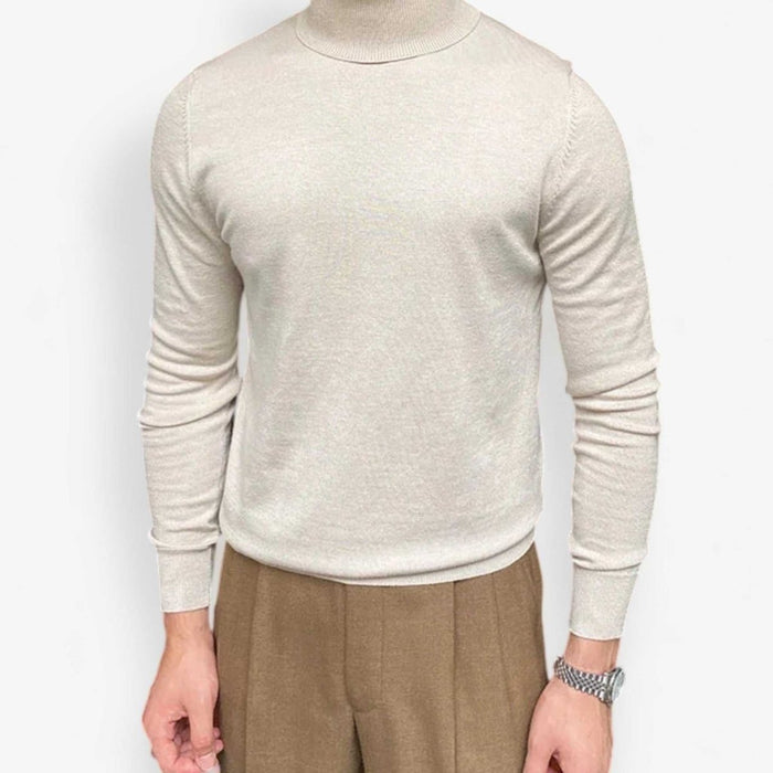 Antonios business turtleneck sweater - AntoniosClothing - Beige