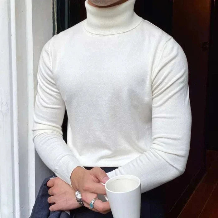 Antonios business turtleneck sweater - AntoniosClothing - White