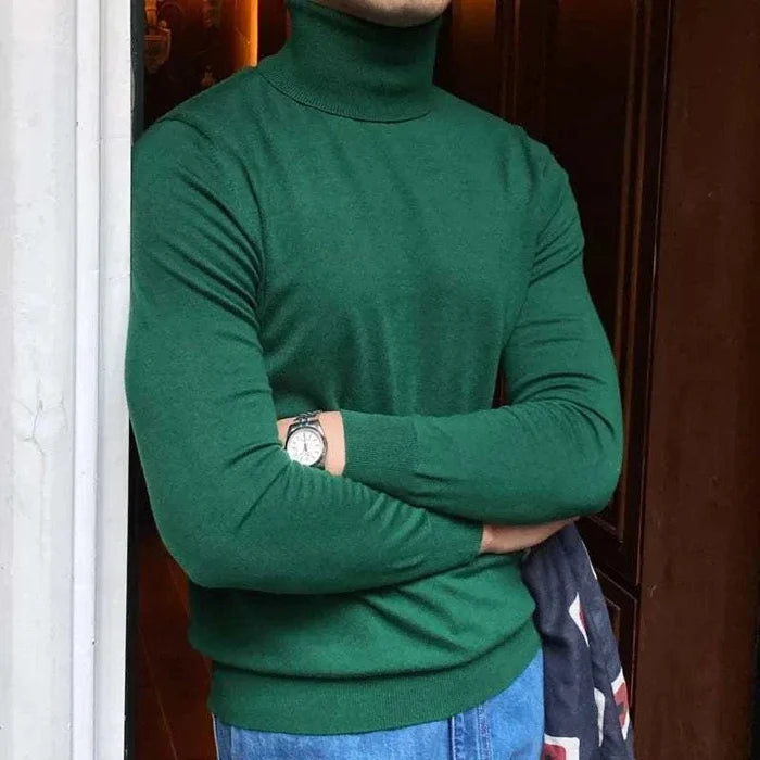 Antonios business turtleneck sweater - AntoniosClothing - Green