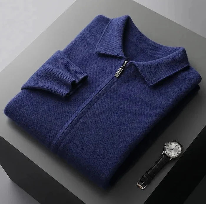 Antonios Cashmere Cardigan - AntoniosClothing - Black