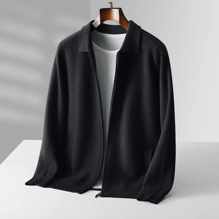 Antonios Cashmere Cardigan - AntoniosClothing - Black