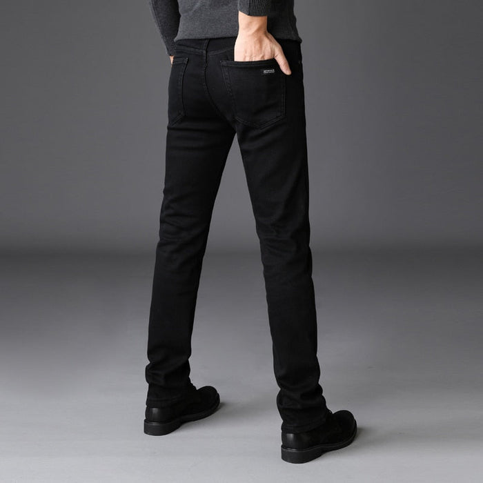 Antonios Casual Slim Fit Jeans - AntoniosClothing - black
