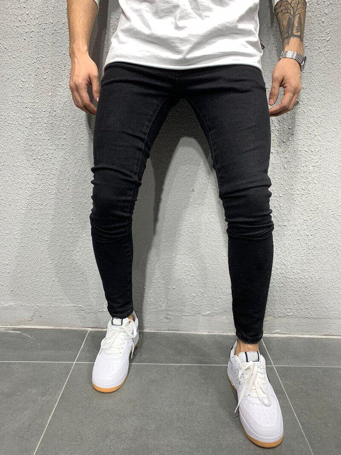 Antonios Classic Slim Jeans - AntoniosClothing - Black