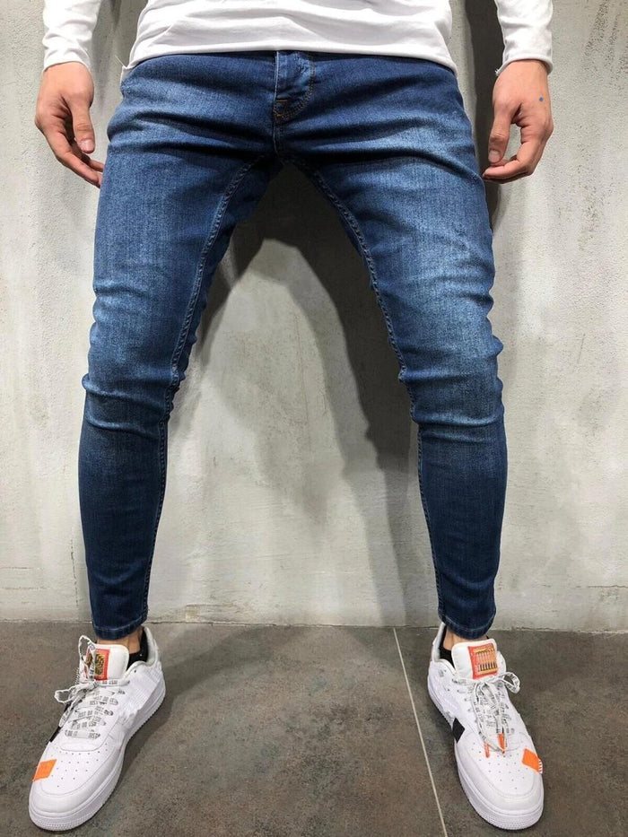 Antonios Classic Slim Jeans - AntoniosClothing - Dark Blue