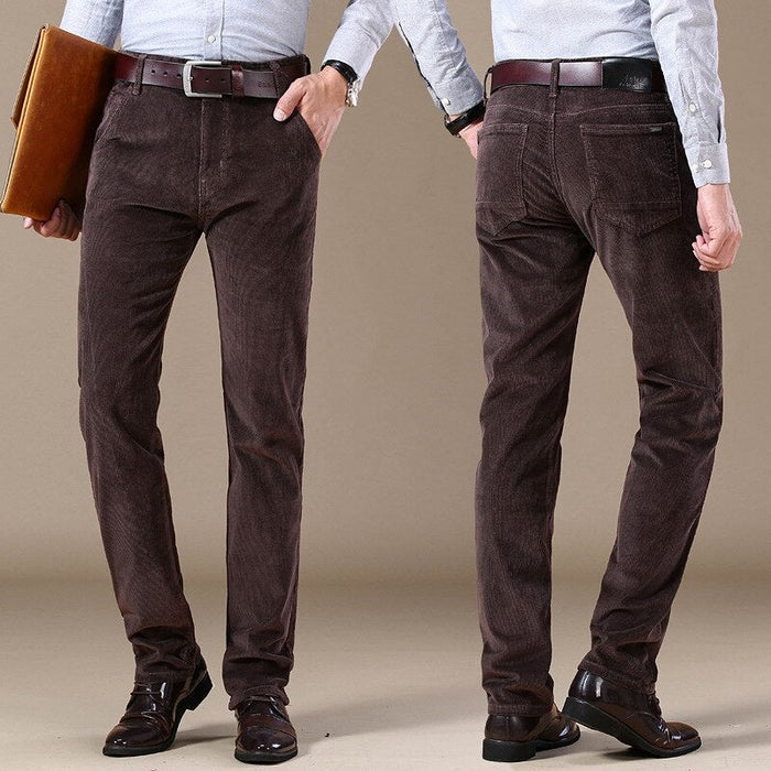 Antonios Cotton Smart Casual Pants - AntoniosClothing - coffee