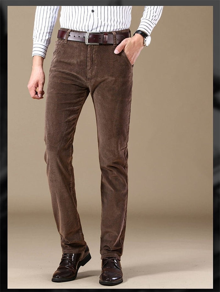 Antonios Cotton Smart Casual Pants - AntoniosClothing - coffee