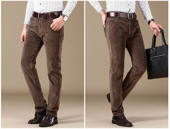 Antonios Cotton Smart Casual Pants - AntoniosClothing - coffee