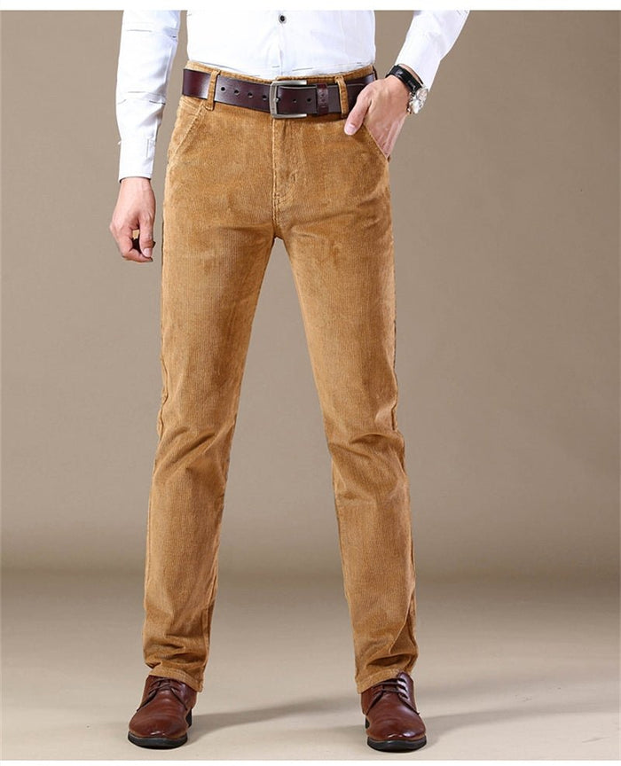 Antonios Cotton Smart Casual Pants - AntoniosClothing - light khaki