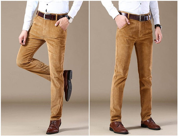 Antonios Cotton Smart Casual Pants - AntoniosClothing - light khaki