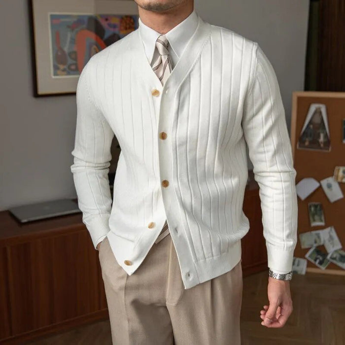 Antonios Elegant Cardigan - AntoniosClothing - White