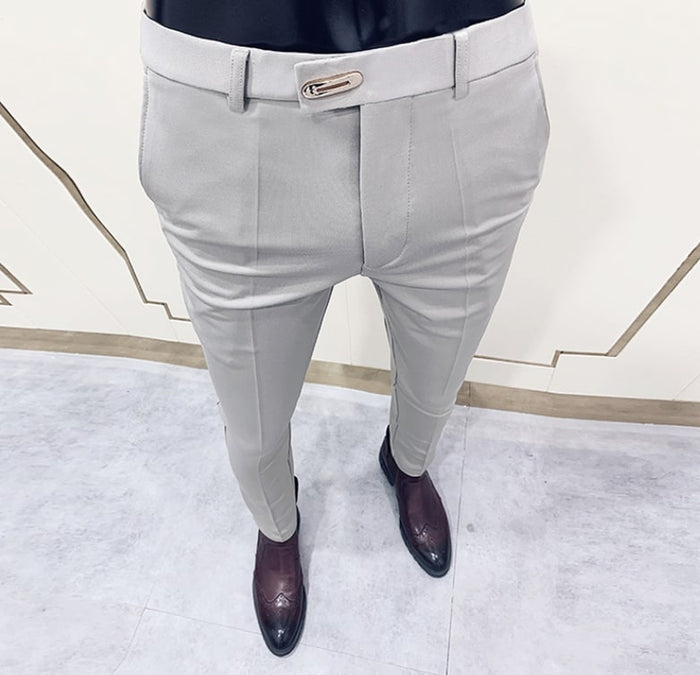 Antonios Khaki Casual Pants - AntoniosClothing - Khaki