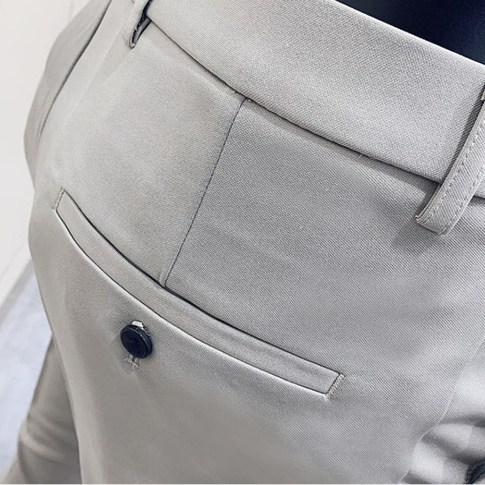 Antonios Khaki Casual Pants - AntoniosClothing - Khaki