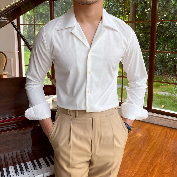 Antonios Premium British Shirt - AntoniosClothing - White
