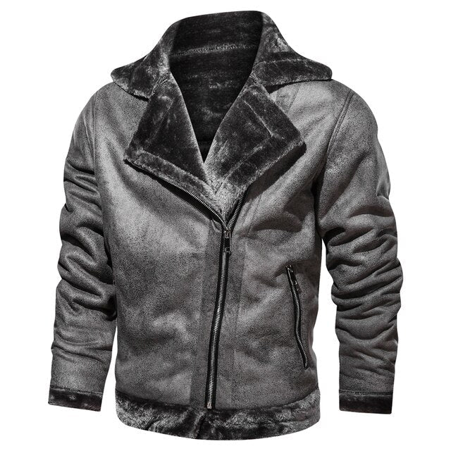 Antonios Roberto Motorcycle Jacket - AntoniosClothing - Grey
