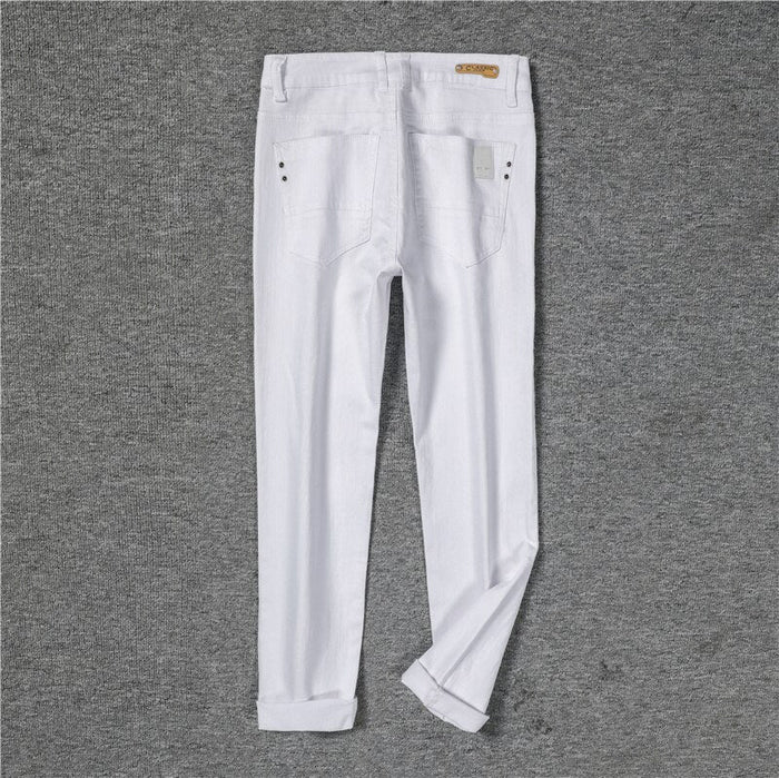 Antonios White Vintage Pants - AntoniosClothing - white