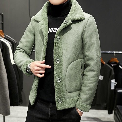 Antonios Winter Woolen Coat - AntoniosClothing - green