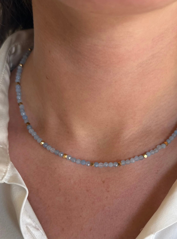 Aquamarine Dainty Necklace