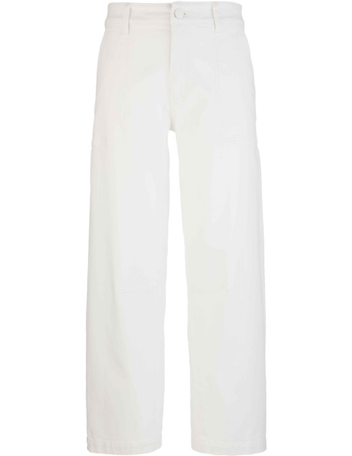 Ashton Wide Leg Barrel- Optic White