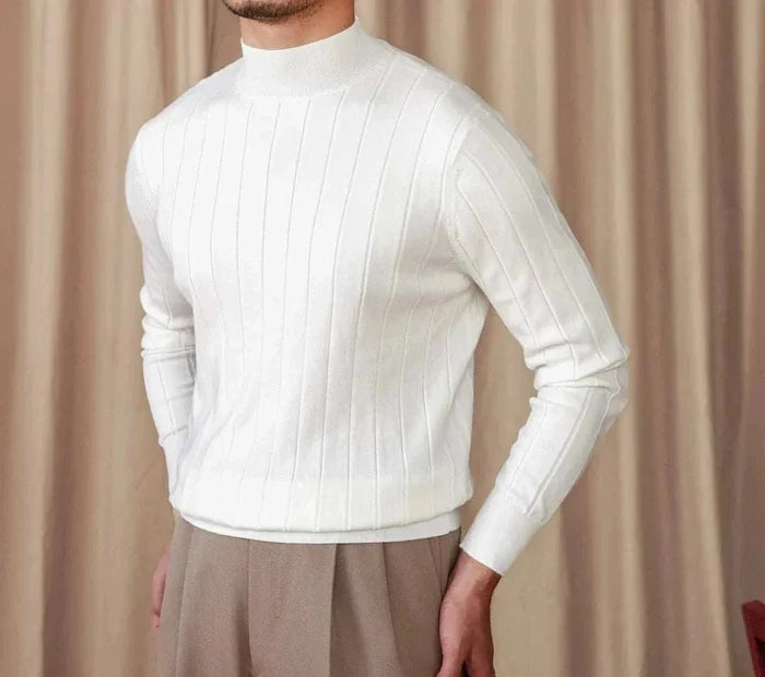 Autumn turtleneck premium sweater - AntoniosClothing - Black