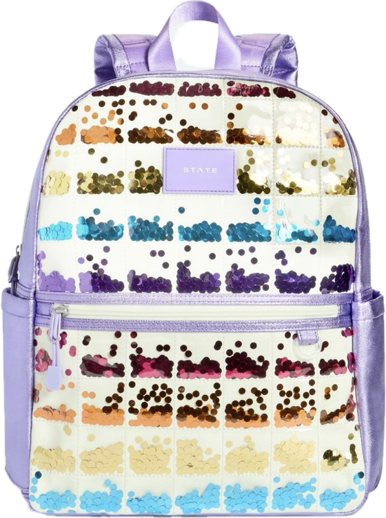 Backpack - Kane Kids - Lilac Quilted Sequins
