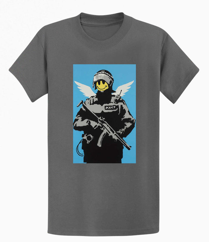 Banksy T Shirt - Smiley Copper Banksy-Apparel