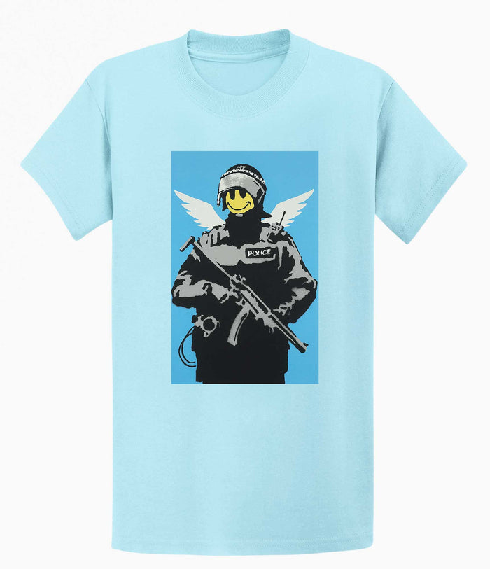 Banksy T Shirt - Smiley Copper Banksy-Apparel
